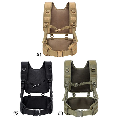 Outdoors Training Belt Multifunctional Airsoft Paintball Molle Oxford Cloth Combat Assault Vest for Outdoor Activities