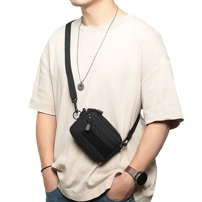 Tactical EDC Pouch Compact Molle Waist Pack & Shoulder Bag 600D Nylon Organizer for Daily Essentials & Gadgets