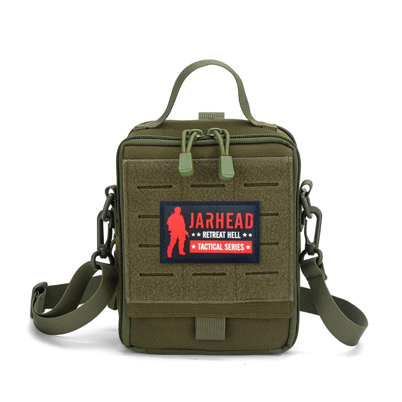 Outdoor Molle Pouch Tactical Admin Pouch Shoulder Bag Edc Tool Organizer Zippered Utility Handbag First Aid Pouch Sport Bag﻿