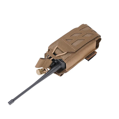 Outdoor Walkie-talkie Pouch  Tactical  Combat Molle Radio Holder Holster Case Pack Hunting Intercom Bag Interphone Pouch Short