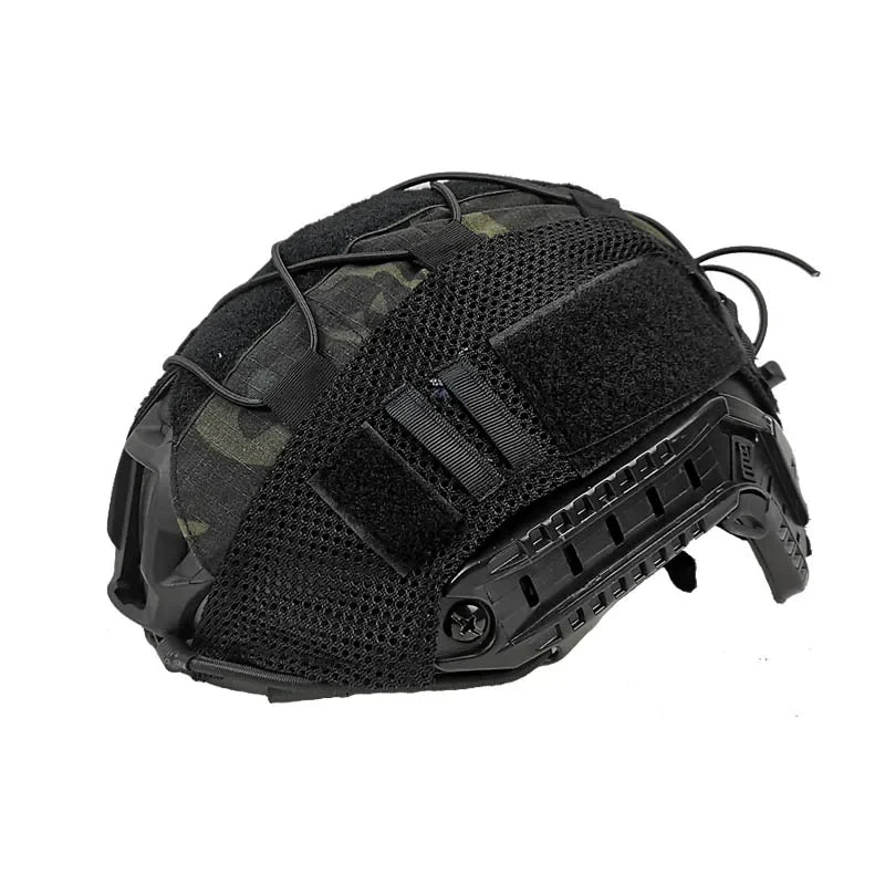 Tactical Helmet Cover Fast Helmet Multi-Camo Helmet Cover for Airsoft Helmet Paintball CS Wargame Sport Hunting Shooting Gear