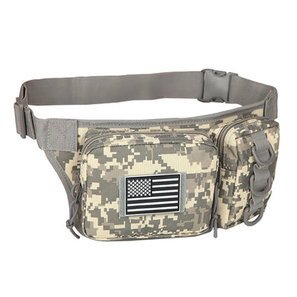 Multifunctional Waist Bag   Outdoor-grade High-Density Wear-Resistant Fabric   D-ring for Mounting   Hidden Zippered Pocket
