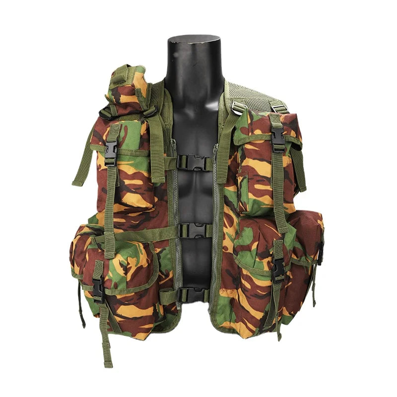 Tactical Vest Gear Woodland Digital Camouflage Plate Carrier Mesh Gilet Training Chest Rig Tactical Vest