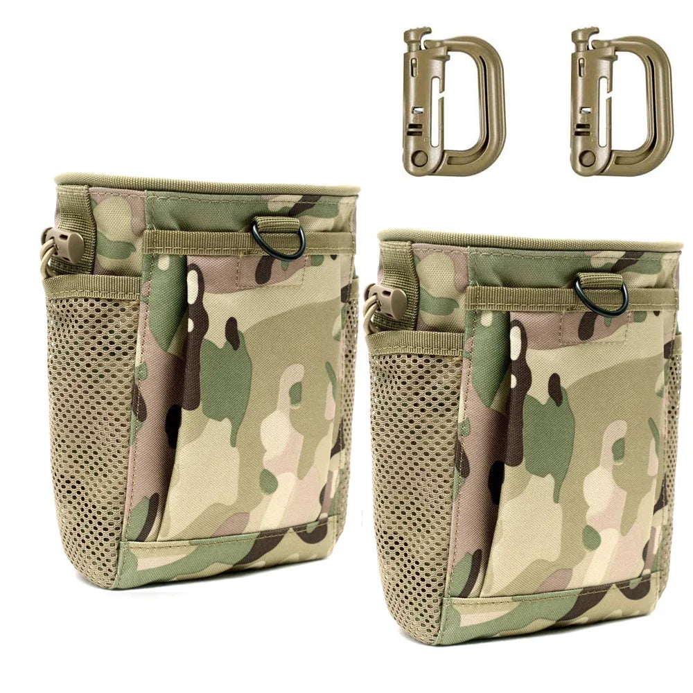 Molle Dump Pouch,Hunting Magazine Recovery Pouch Drastring Ammo Bag Belt Waist Fanny Pack Adjustable Holster Bag