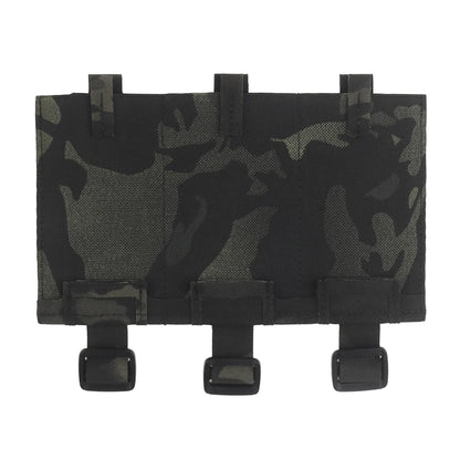 Tactical Elastic Triple Mag Pouch Panel Multi-Purpose MOLLE System Mount Hunting Combat Airsoft Magazine Bag Expand Accessories