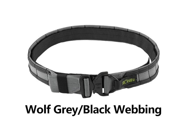 【1.5Inch  2 Inch】Ronin Style Belt Outdoor Hunting Double Layer  Belt Molle System