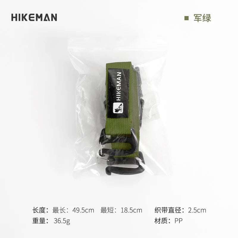 1PC Outdoor Luggage Strap Camping and Travel Equipment Adjustable Plug-In-Buckle Fixed Packing Strap