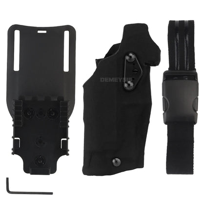 Airsoft Tactical Holster for G17 Gen4 19 with X300 X300U Light Quick Release Pistol Case with Strap Shooting Accessories