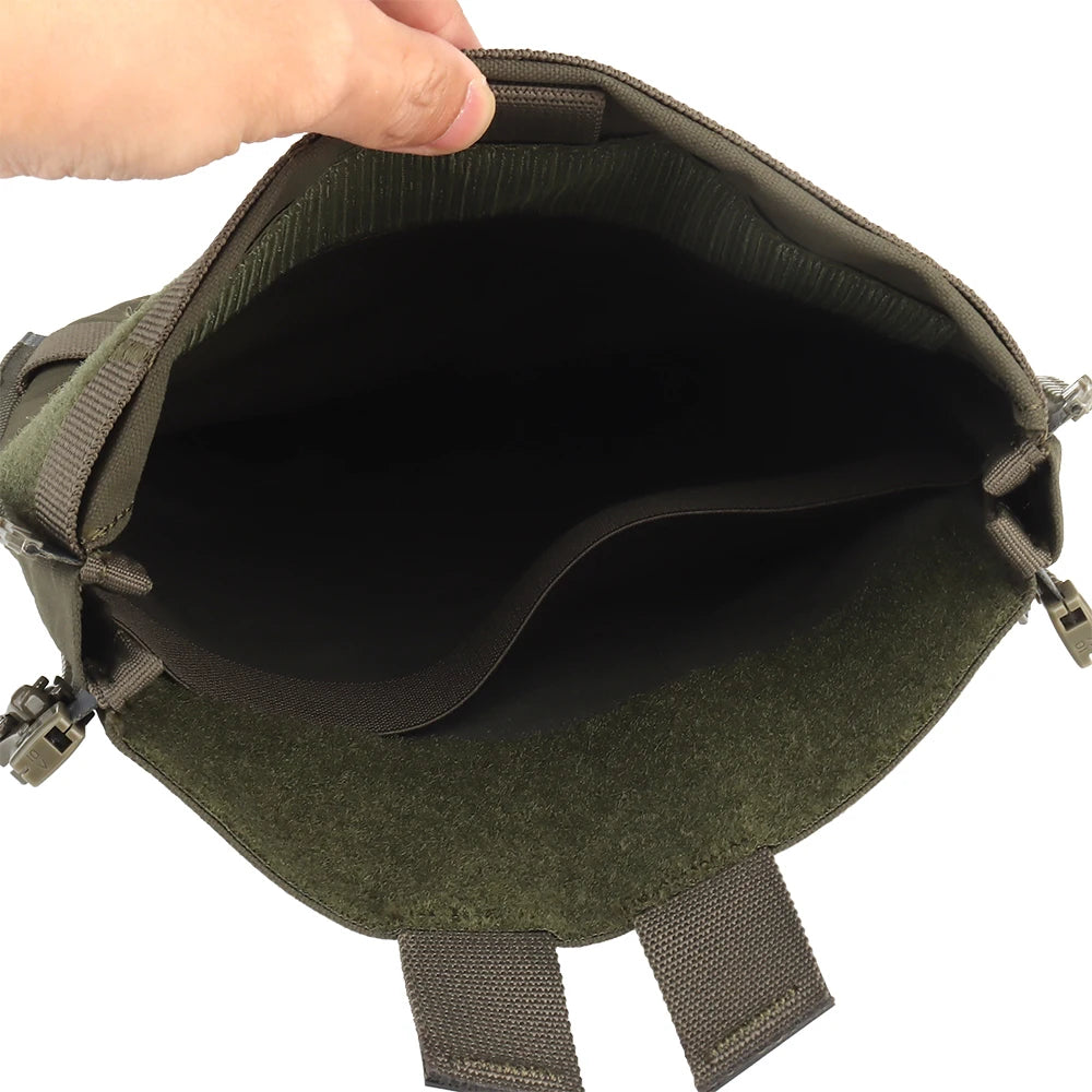 Tactical V5 FCPC Back Panel Water Bag with Side Zipper Airsoft Plate Carrier MOLLE Adapter Hunting Airsoft Gear