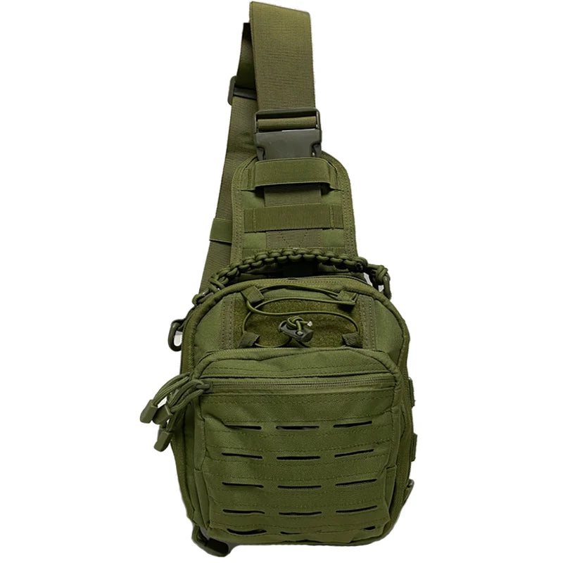 Tactical Molle Laser Punching Bag Portable Sport Crossbody Bag Outdoor Hiking Camping Sport Shoulder Bag Check Bag