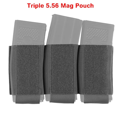 Hunting Triple Magazine Pouch 5.56 7.62 Single Double Triple Magazine Bag for AK47 AR15 Tactical Vest Rig Holster for Shooting