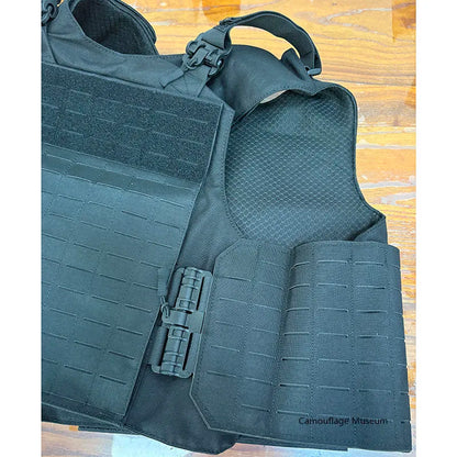 Black Laser Quick Release Tactical Vest CS Quick Release Vest Molle Anti Stab Protective Training Suit