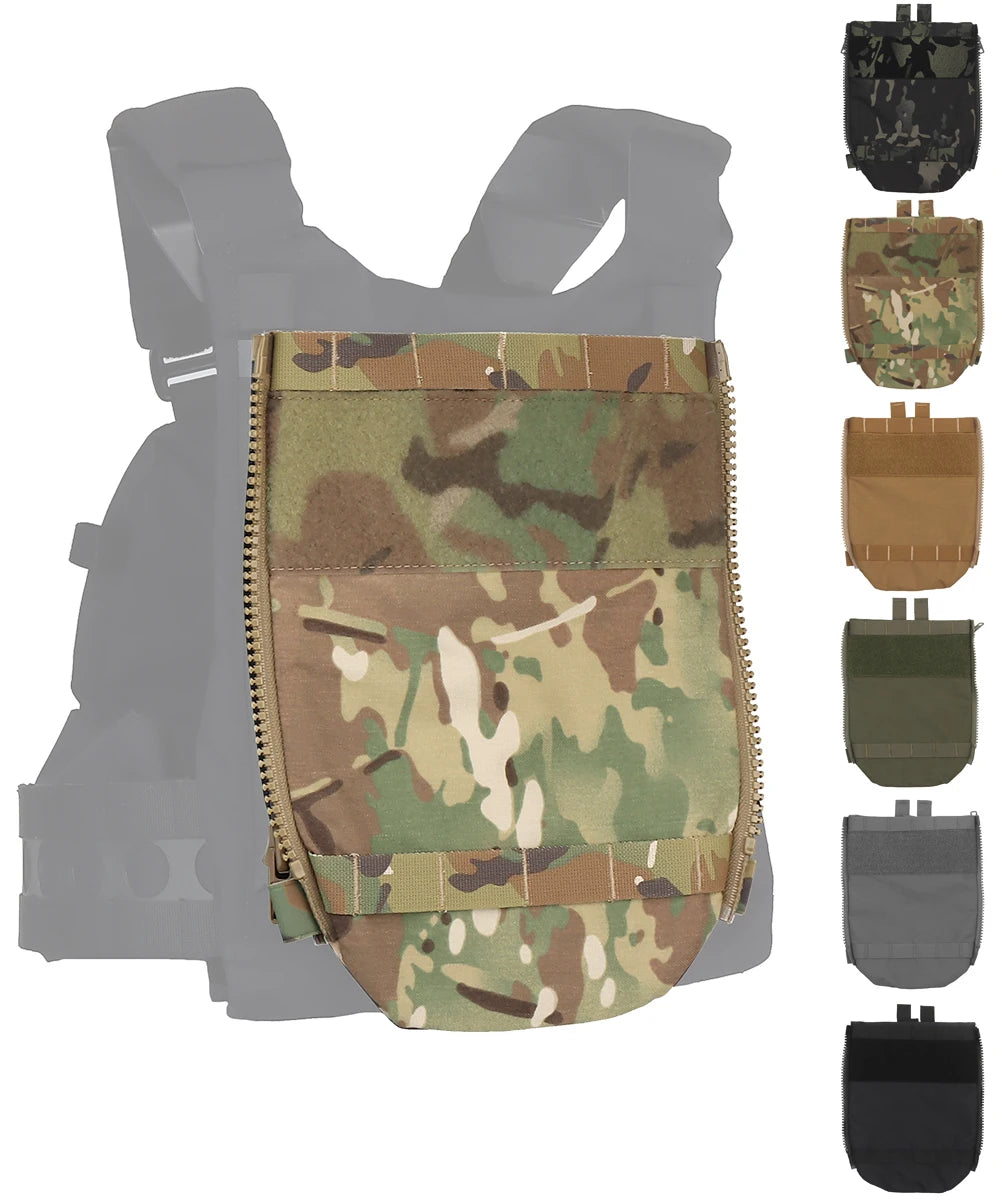 V5 PC Tactical Back Panel Water Bag 3L Bladder Reservoir Reservoir Molle System Side Zippers for FCPC Plate Carrier Hunting Vest