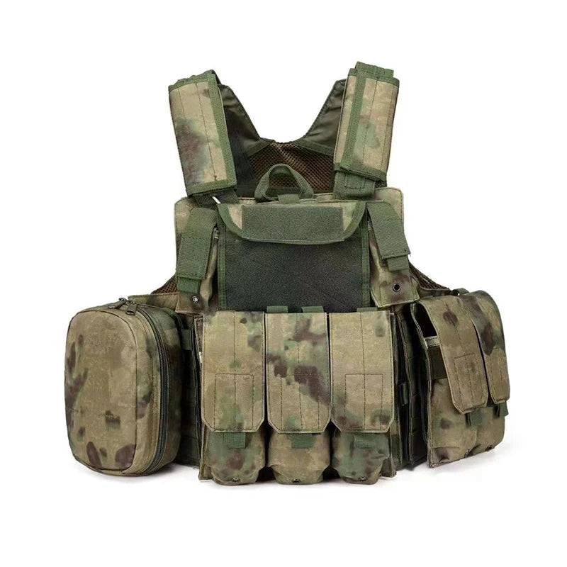 Tactical Vest CS Wargame Airsoft Paintball MOLLE CIRAS Combat Vest CIRAS Tactical Vest With Triple Magazine Pouch Accessories