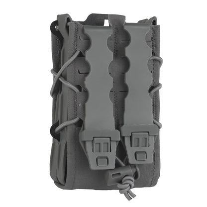 Tiger V2 Single Double Magazine Pouch Set Molle Hook-Loop Mag Carrier Rifle AR 5.56 .233 AK 7.62 .308 Magazine Holster Airsoft