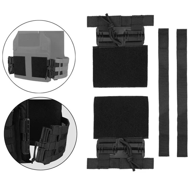 Hunting Tactical Vest Quick Release Buckle Set Molle Quick Removal Buckle With Hook and Loop Fastener For JPC CPC NCP 420 Vest