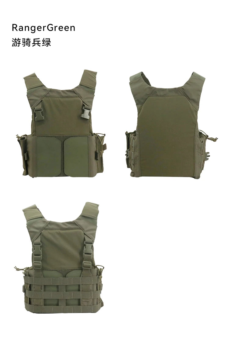 New LVMBAV Tactical Vest Lightweight Modular Imported Molle Front Hanging Plate Combat Vest