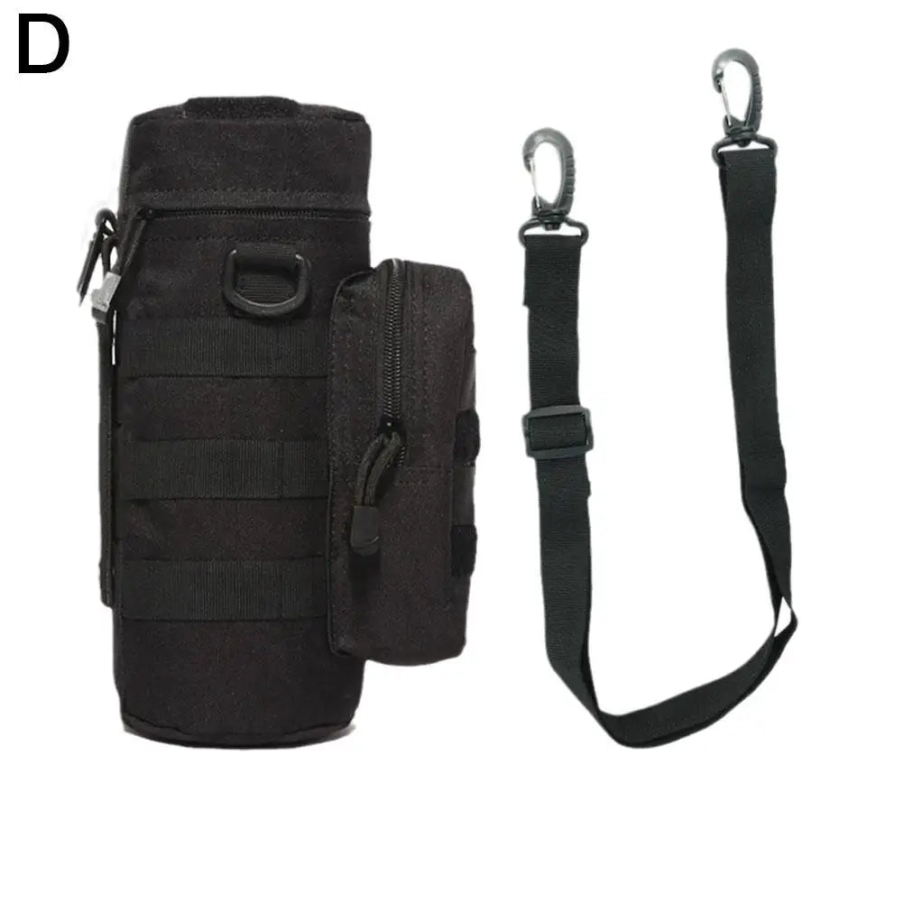 Molle Water Bottle Holder Bag Hydration Carrier Kettle Pouch with Strap Fits Up to 32 oz. For Hiking Fishing