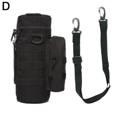 Molle Water Bottle Holder Bag Hydration Carrier Kettle Pouch with Strap Fits Up to 32 oz. For Hiking Fishing
