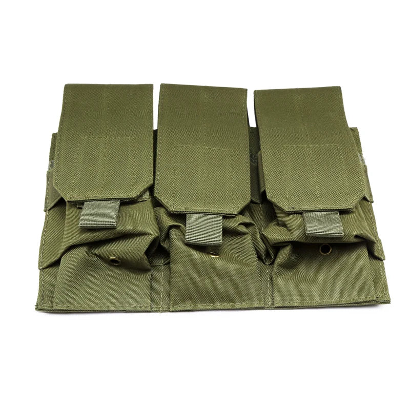 Utility Tactical MOLLE Magazine Pouches Triple&Double Shooting Mag Pouch Wargame Paintball 5.56/7.62 Mag Bag for M4 AR15 Ak47