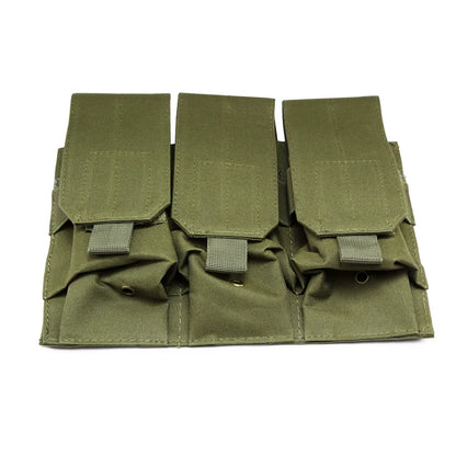 Utility Tactical MOLLE Magazine Pouches Triple&Double Shooting Mag Pouch Wargame Paintball 5.56/7.62 Mag Bag for M4 AR15 Ak47