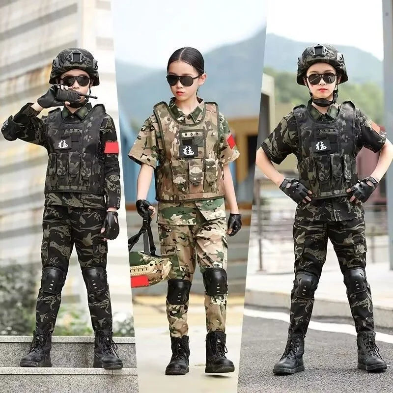 Tactical Kids Airsoft Vest Children Combat Outdoor CS Vests Paintball Camouflage Waistcoat Shooting Protect Gear Sniper Uniform