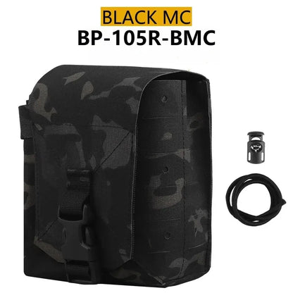 Tactical MOLLE Pouch Large Utility GP Pouch Walkie Talkie Radio Holder EDC Admin Bag Hunting Vest Backpack Accessory Outdoor