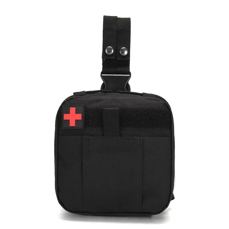 Tactical Leg Wrap Medical Kit, Multifunctional First Aid Kit Waist Pack, Outdoor Multifunctional MOLLE Accessory EDC Tool Pouch