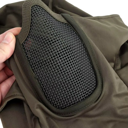 Tactical Balaclava Mask Mouth Protection Half Face Mask Breathable Mesh Airsoft Headgear Low Profile Hunting Accessories