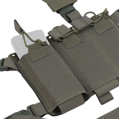 Tactical Chest Rig   Cut Molle System Military Hunting Vest Split Front Chest Rig Magazine Pouch Holster Airsoft Gear