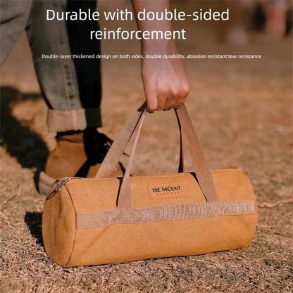 Camping Tools Storage Bag Large Capacity Cylinder Tent Stake Bag Lightweight Tent Peg Ground Nail Holder Bag for Outdoor Camping