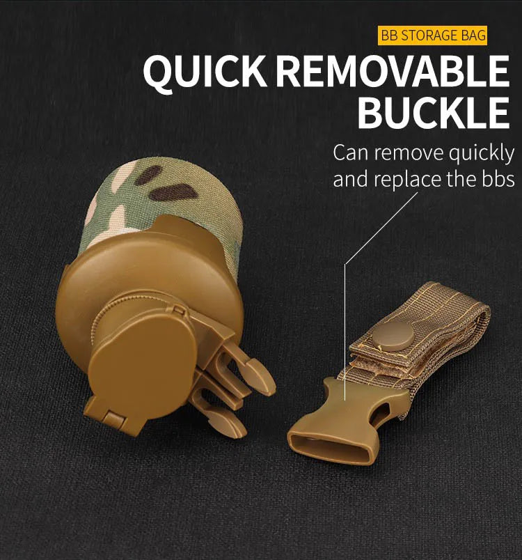 Foldable BB Storage Bag Tactical Magazine Molle Pouch System Paintball Accessories Shooting Organizer