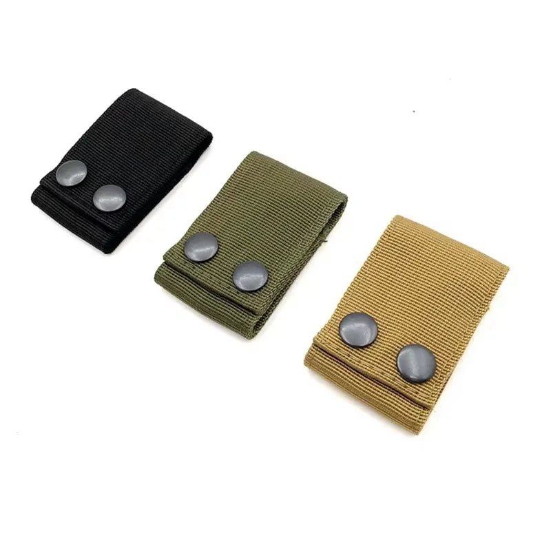 Tactical Handcuff Strap Holder Case Heavy Duty Nylon Double Snap Slide-On fits 2" Duty Belts, Hunting Handcuff Holster