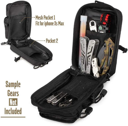 New Tactical Molle Zippered Pouch EDC Tool Pouch Tactical Phone Pouches Mini Waist Pouches Medical EDC IFAK Pack Mini Design