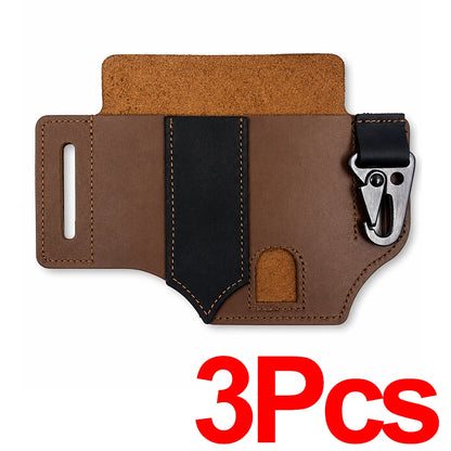 PU Tactical Waist Bag Wear Resistant Case with Hook Shockproof Anti Theft Tool Pouch Outdoor Hunting Portable EDC Holster