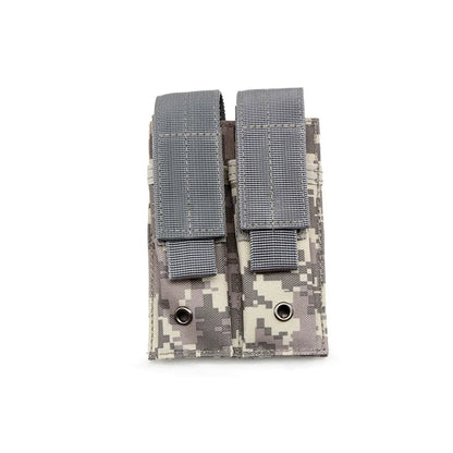 9mm Magazine Pouch Single Double Magazine Pouch Outdoor Molle Open Top Magazine Pouch for Glock M1911 92F Flashlight Bag