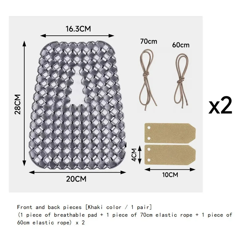 Tactical Vest,  Universal Heat Dissipation, 3D Ventilation, Portable Breathable Pad
