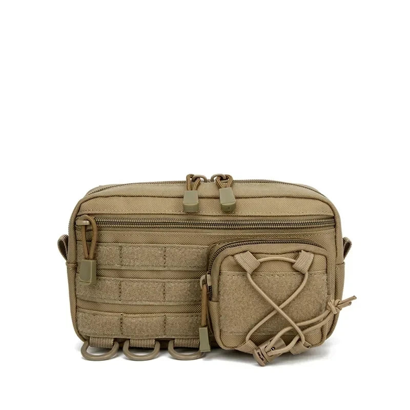 Molle Tactical Waist Bag Men Multifunctional Fanny Pack Outdoor Hip Belt Bag Portable Phone Pouch for Camping Climbing Hiking
