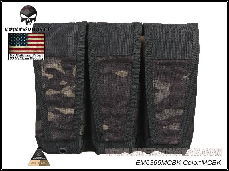 Emersongear Flap Triple Magazine Pouch Mag Storage Purposed Bag Molle System