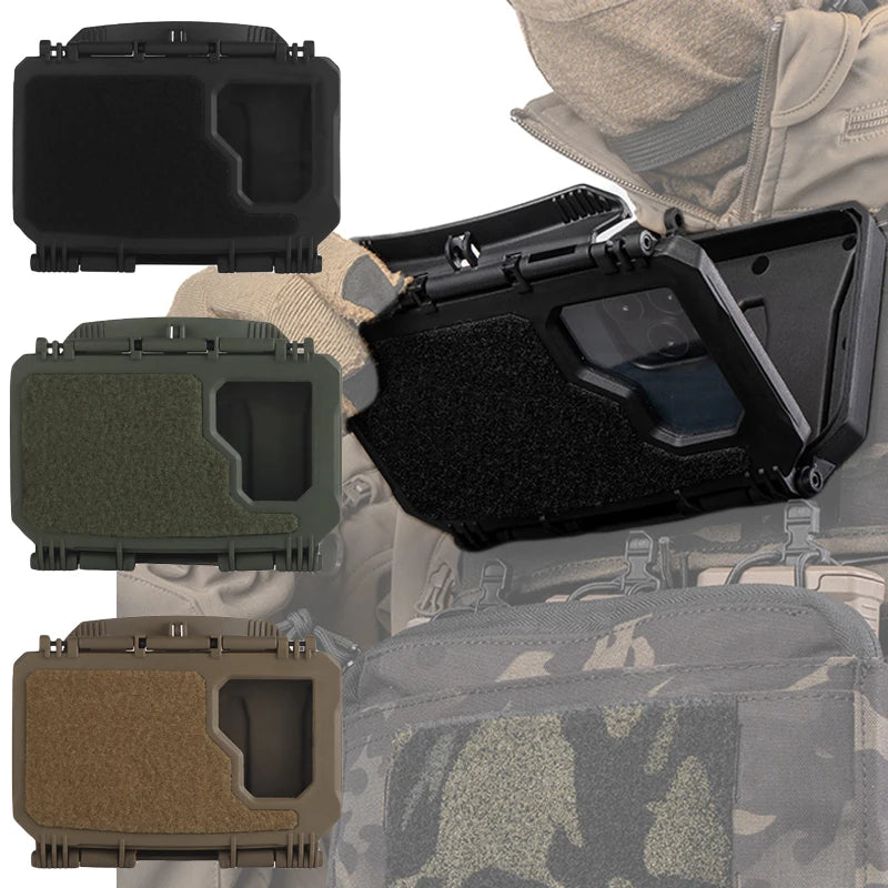 Tactical MOLLE Phone Case Mobile Phone Universal Phone Holder Map Navigation Airsoft Paintball Vest Equipment Hunting Accessory