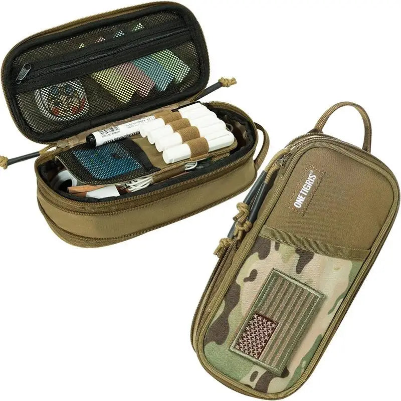 ONETIGRIS Pencil Case - Pencil Pouch School Office Supplies Stationery, Zipper Multi-Slot Large Capacity Pencil Bag Organizer