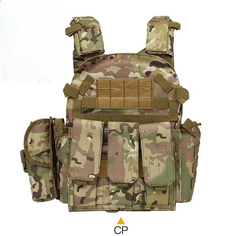 Children Airsoft Paintball Vest Adjustable Tactical Combat Vest For Outdoor CS Game Cosplay Role Play Kids Military Gear