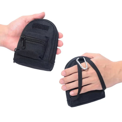 DIZETION Tactical Wallet EDC Molle Pouch Portable Key Case Outdoor Sports Coin Purse Hunting Bag Zipper Pack Multifunctional Bag