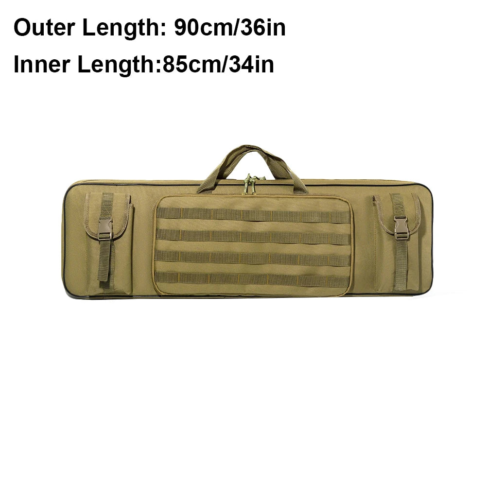 #Hot Tactical Rifle Bag 120cm/90cm Gun Carrying Case Hunting Gun Bag Rifle Case Shotguns Transport Backpack with Pistol Holster