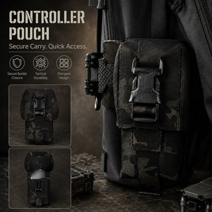 Tactical FPV Drone Fast Deploy Pouch MOLLE Quick Access Carrier Bag Remote Controller Storage Bag for Outdoor Training Gear Kit