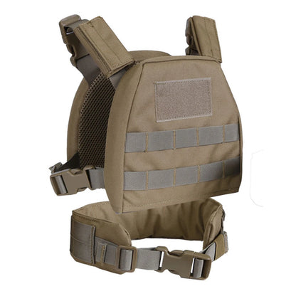 Tactical Kids Vest Waistband Set MOLLE Quick Release Hunting Airsoft CS Wargame Plate Carrier Children Vest Protective Gear