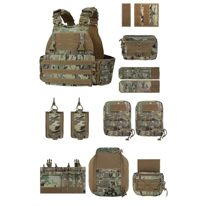 YAKEDA Tactical Vest Quick-release Outdoor Suit Supplie Training Vest Multi-functional Carrying Equipment