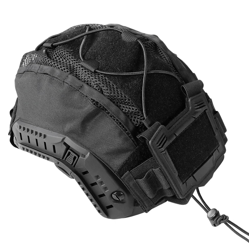 BOOIU Tactical Helmet Cloth with Battery Pouch for Helmet Outdoor Sport Hunting 500D Nylon CS Airsoft Helmet Cover Battery Pack