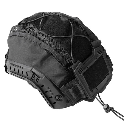 BOOIU Tactical Helmet Cloth with Battery Pouch for Helmet Outdoor Sport Hunting 500D Nylon CS Airsoft Helmet Cover Battery Pack