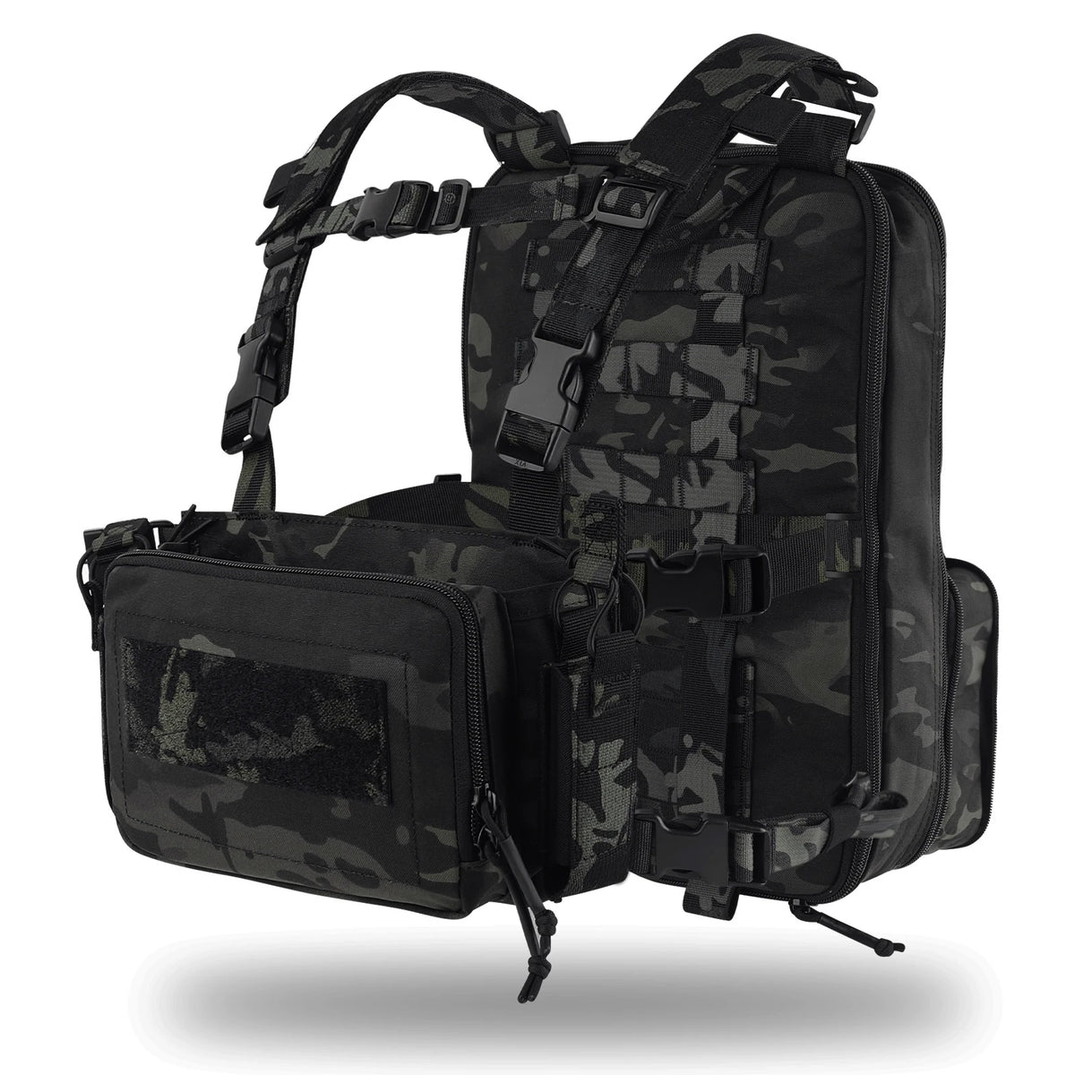 KRYDEX 500D Nylon Tactical D3 Flatpack Backpack Bag with D3CR Chest Rig Vest Magazine Pouch Hunting Outdoor Airsoft Gear